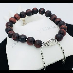 David Yurman Spiritual Bead Red Tiger's Eye Bracel